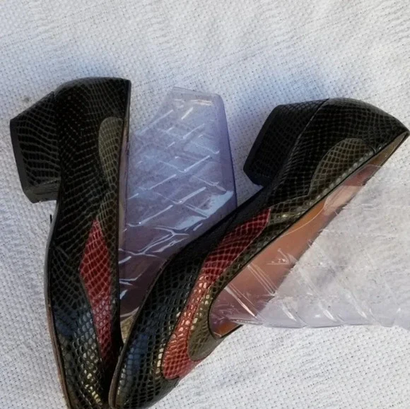 Vintage Camille Unglik snakeskin Flats‎ 9 - Picture 7 of 8